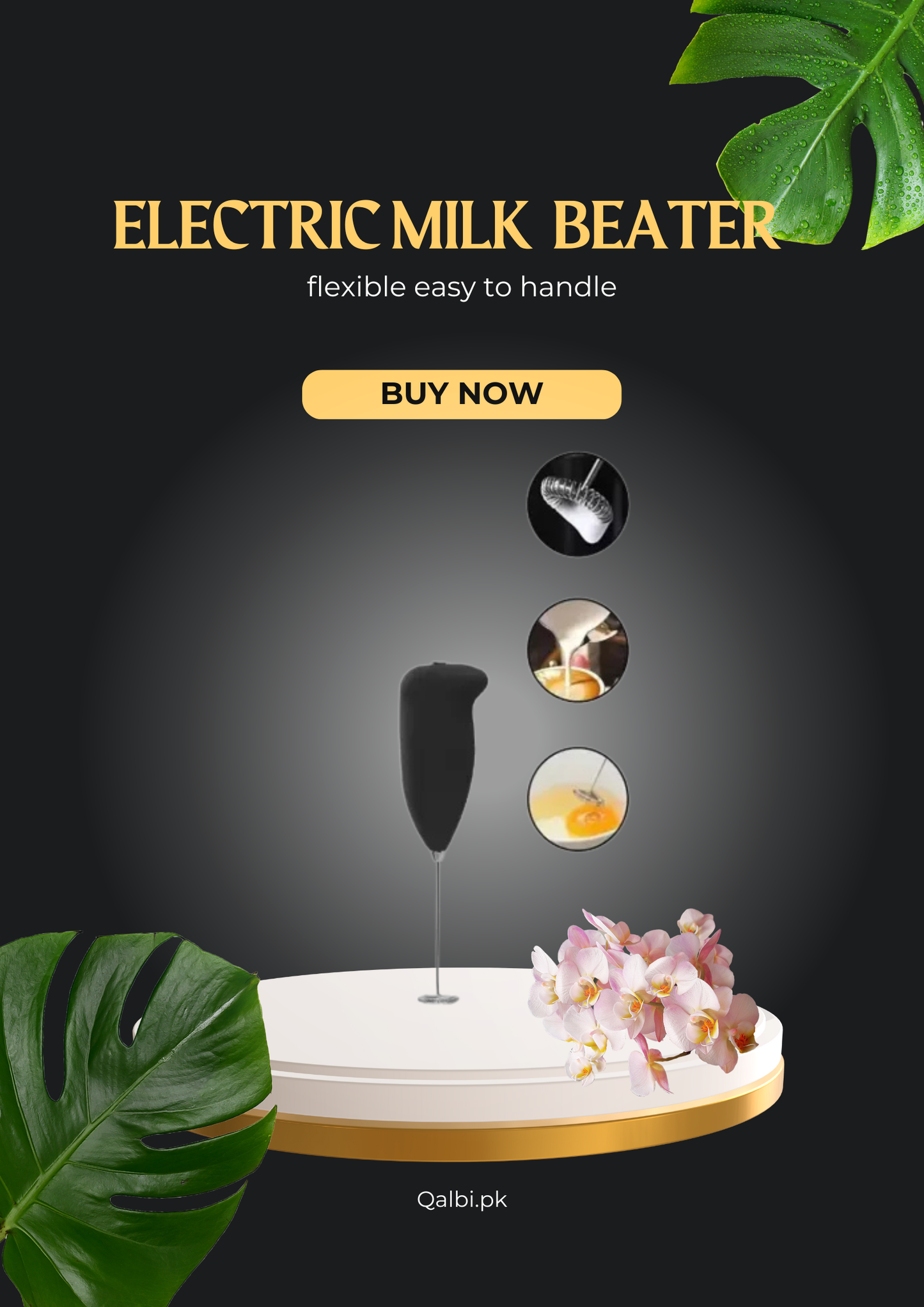 Electric Milk Beater Handheld Coffee Beater