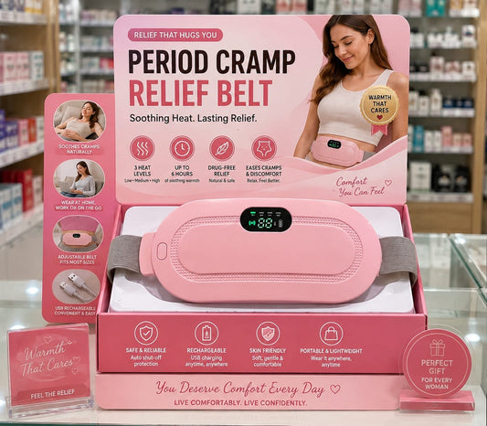 Period Cramp Relief Belt Electric Menstrual Heating